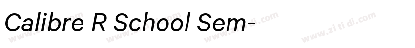 Calibre R School Sem字体转换